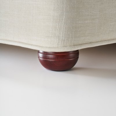 Wooden Bun Foot - Mahogany Finish (Set Of 8)