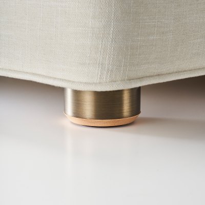Wood/Metal Foot - Bronze/Natural (Set Of 12)