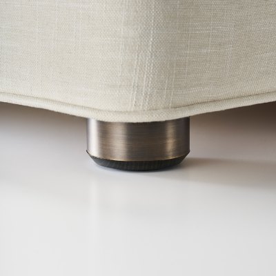 Wood/Metal Foot - Bronze/Steel (Set Of 12)