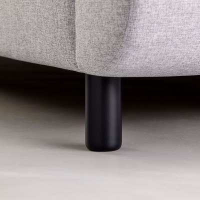 Rounded Leg in Matt Black